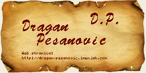 Dragan Pešanović vizit kartica
